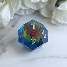 Load image into Gallery viewer, RAINBOW GALAXY - Daggerheart Hope/Fear d12