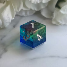 Load image into Gallery viewer, RAINBOW GALAXY - Daggerheart Hope/Fear d12