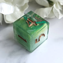 Load image into Gallery viewer, MOSS AGATE (GEODE) - Single d6