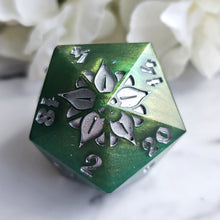 Load image into Gallery viewer, CALLISTA - 32mm Floral Chonk d20
