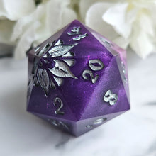 Load image into Gallery viewer, ASTERIA - 32mm Floral Chonk d20
