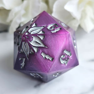 ASTERIA - 32mm Floral Chonk d20