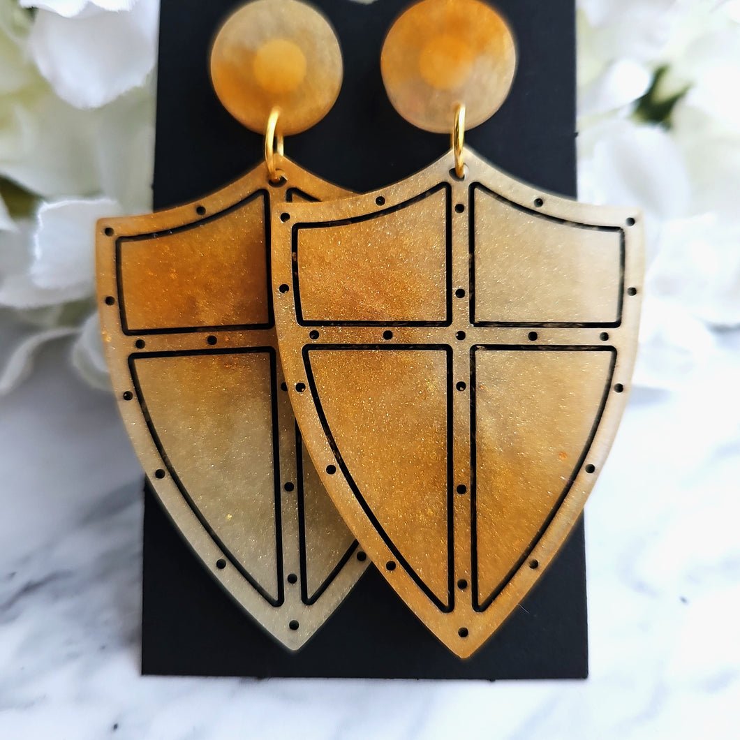 MIDAS - Shield Earrings