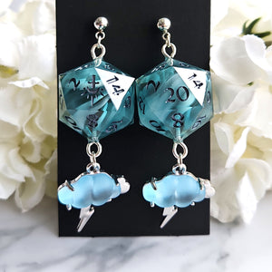 GOD OF THUNDER - Dice Earrings