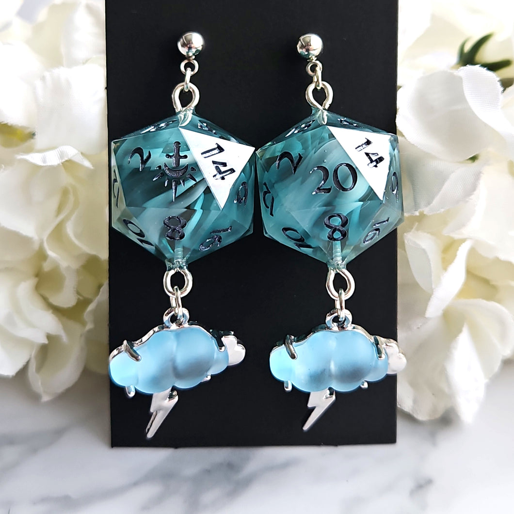 GOD OF THUNDER - Dice Earrings
