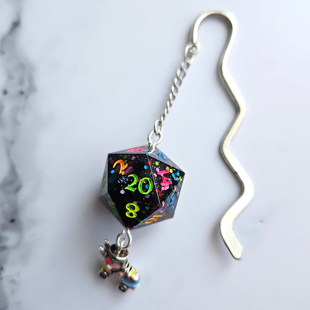 ROLLER DISCO - Dice Charm Bookmark