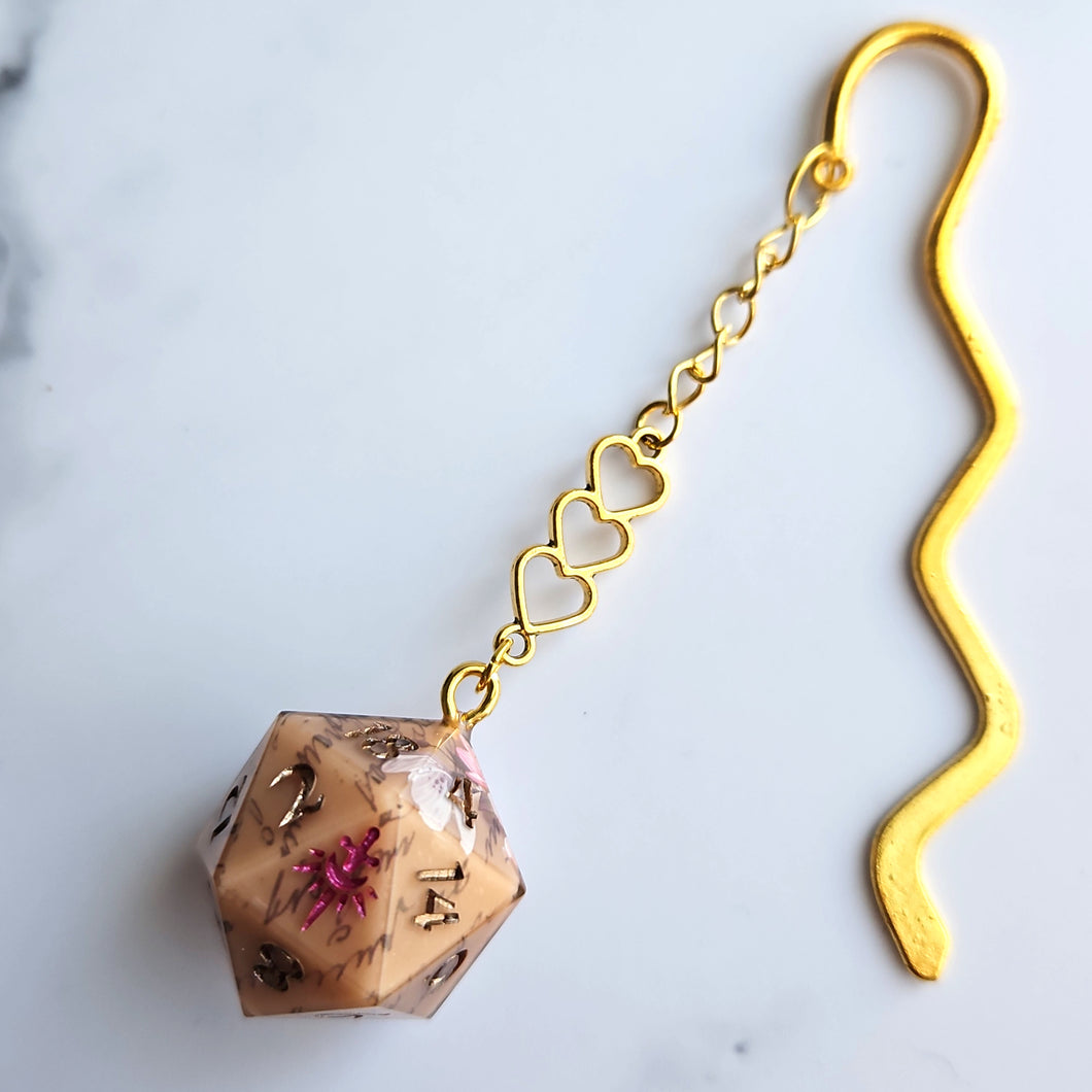 LOVE LETTERS - Dice Charm Bookmark