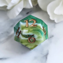 Load image into Gallery viewer, MOSS AGATE - Single d12
