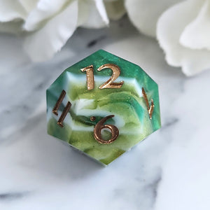 MOSS AGATE - Single d12
