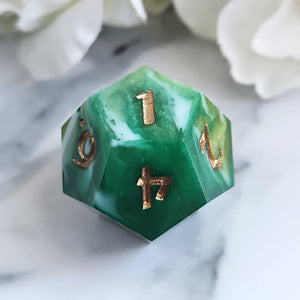 MOSS AGATE - Single d12