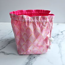 Load image into Gallery viewer, DRAGON SCALES (PINK) - 6 Pocket Dice Bag
