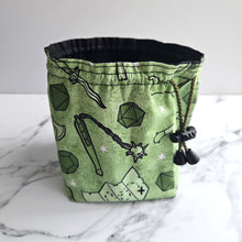 Load image into Gallery viewer, ADVENTURING PARTY (GREEN) - 6 Pocket Dice Bag

