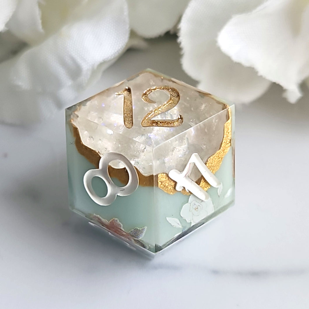 ANTIQUE PORCELAIN GEODE - Single d12