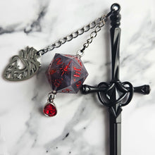 Load image into Gallery viewer, BLOOD OF THE ANCIENTS (BLACK) - Dice Hair Sword
