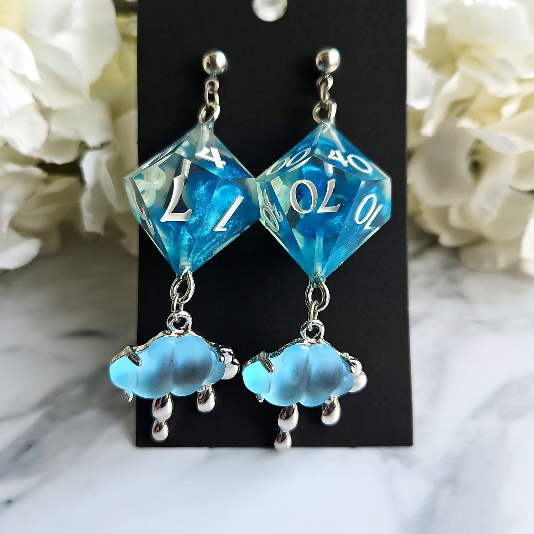NOTHIN' BUT BLUE SKIES - Dice Earrings