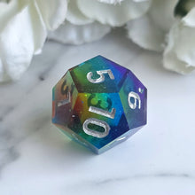 Load image into Gallery viewer, RAINBOW GALAXY - Daggerheart Hope/Fear d12
